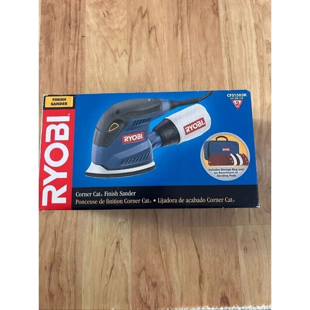Ryobi sander corner with cord discontinued new in box